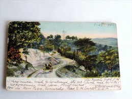 Carte Postale Ancienne : CHATTANOOGA : Governement Boulevard On Crest Of Missionary Ridge, Stamp 1908 - Chattanooga