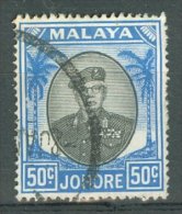 MALAYA - JOHORE 1949-55: ICS 150 / YT 121 / Sc 147 / SG 144 / Mi 132, O - FREE SHIPPING ABOVE 10 EURO - Johore