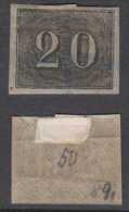 Brazil Brasil Mi# 12 * Mint 20R Verticais - Unused Stamps