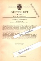 Original Patent - O. Edlinger In Geithain I. Sachsen , 1883 , Schraubensicherung , Maschinenbau !!! - Geithain