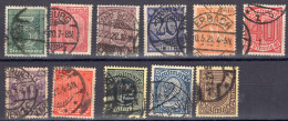 Repubblica Di Weimar - Segnatasse Mi. 23/33  (o) - Dienstzegels