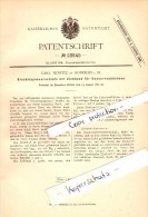 Original Patent - Carl Mowitz In Bad Doberan I. Mecklenburg , 1882 , Blechrippenverschluß Für Conservenbüchsen !!! - Bad Doberan