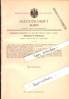 Original Patent - W. Altpeter Und V. Colin à Ars Sur Moselle , 1882 , Canal Pour Laminoir à Fil !!! - Ars Sur Moselle