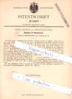 Original Patent -  Emil Pongs In Odenkirchen , 1881 , Kugellager Für Rauhmaschinen , Mönchengladbach !!! - Mönchengladbach