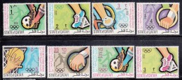 Qatar MH Scott #303-#310 Set Of 8 Sports - 1972 Summer Olympic Games, Munich - Qatar