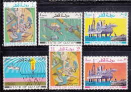 Qatar MH Scott #311-#316 Set Of 6 Sea-based Oil Industry - Qatar