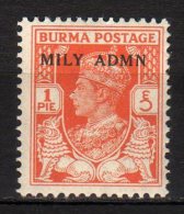 BURMA - 1945 Scott# 35 * MILY ADMN - Birma (...-1947)