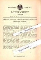 Original Patent - H. Strassburger In Bad Tönnesstein B. Brohl A. Rhein , 1893 , Schüttelvorrichtung , Andernach !!! - Andernach