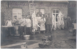 TERREST Grande Guerre 14.18 Duitse Bezetting Fotokaart Privaat Duitse Soldaten Tijdens Slachtvarkens 21.9.1916 Feldpost - Houthulst