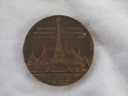Médaille De L Ascension Au Sommet De La Tour Eiffel En 1889 - Francia