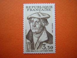 FRANCE /  N° 2256  NEUF**  MARTIN LUTHER. Théologien. Réformateur. - Théologiens