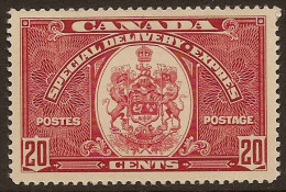 CANADA 1938 20c Special Delivery SG S10 UNHM YF52 - Correo Urgente