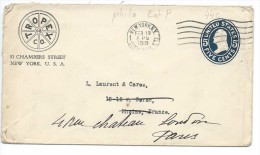 ENTIER POSTAL: 5 Cents, Tropex & Co New-York - 1901-20