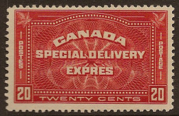 CANADA 1930 20c Special Delivery SG S6 UNHM YF41 - Eilbriefmarken