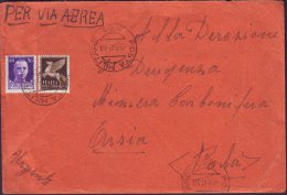 ITALIA - ITALY - Busta VIA AEREA  POSTE MILITARE  91  To ISTRIA  - 1941 - Storia Postale (Posta Aerea)