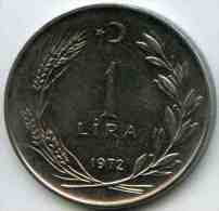 Turquie Turkey 1 Lira 1972 KM 889a.2 - Turquie