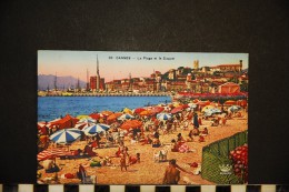 CP, 06, CANNES La Plage Et Le Suquet N° 33 Ecrite Ed Munier - Cannes