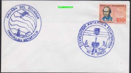 Ecuador 1991 I-Expedicion Antarctica Ecuatoriana F-91 Orion Cover (20100) - Other & Unclassified