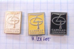 ZANGRAP Zrenjanin (Serbia) Yugoslavia / TRADING & Construction, Bau / LOT PINS - Lots