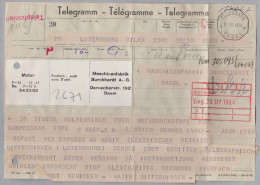 Luxemburg Telegramm 1954-09-18 Telegraph Basel AK Stempel - Maschinenbau - Autres & Non Classés