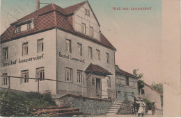 Delcampe - AK Gruss Gasthof Lampersdorf Bei Sora Burkhardswalde Klipphausen Wilsdruff Stempel Taubenheim Triebischtal Meissen - Herzogswalde