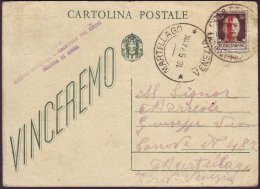 ITALIA - RSI  - CARTOLINA POSTALE - MARTELLAGO  VENEZIA  To ISTRIA - 16. 5. 1944. - Interi Postali