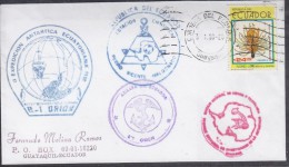 Ecuador 1990 II-Expedicion Antarctica Ecuatoriana B-I Orion Cover (20120) - Other & Unclassified