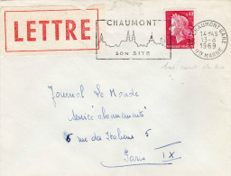 MARIANNE DE CHEFFER -0,40F Rouge Carminé - (N° 1536B**)  - Affr. LSI Avec Timbre Carnet De 20 (bas De Carnet) - 1967-1970 Marianna Di Cheffer