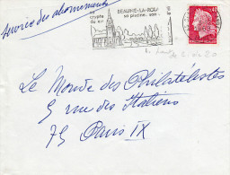 MARIANNE DE CHEFFER -0,40F Rouge Carminé - (N° 1536B**)  - Affr. LSI Avec Timbre Carnet De 20 (haut De Carnet) - 1967-1970 Maríanne De Cheffer