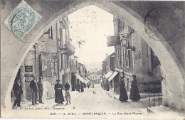 Cpa - Monflanquin - La Rue Saint Pierre  ( En L´état ) - Monflanquin