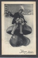 9121-FUNGO-BAMBINA-BUON ANNO-1935-FP - Funghi