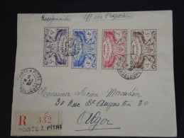 FRANCE- GUADELOUPE - LETTRE DE POINTE A PITRE EN RECOMMANDEE  POUR ALGER PAR AVION1947 AFF PLAISANT  A VOIR  LOT P2604 - Cartas & Documentos