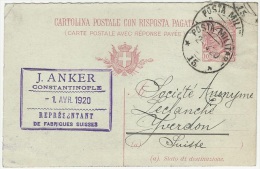 Turkey 1920 Italian Military Post In Ottoman Empire - Briefe U. Dokumente