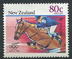 (cl 9 - P16) Nelle Zélande ** N° 999  (ref. Michel Au Dos) - J.O. De Séoul (équitation) - - Unused Stamps