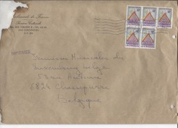 Lettre Accidentée  Du Gd Duché De Luxembourg C.Luxembourg En 1987 V.Chasse Pierre Excuses De La Poste Belge AP837 - Storia Postale