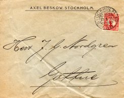 SUEDE. Belle Enveloppe De 1915 Ayant Circulé. Gustave V. - Lettres & Documents