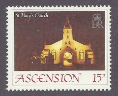 Ascension 1984 - St Mary's Church, Eglise, Chiesa, Religious Buildings MNH - Ascension