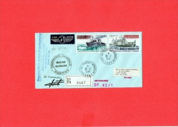 Pli  Recommande Avec 2 Valeurs ( Pa 62 /63 ) + Cachet  - Signature . - FDC