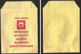 Lot De 4 Pochettes De Rangement De Timbres PUBLICITAIRE:   Offert Par Les Stations D'essence SHELL. - Autres & Non Classés