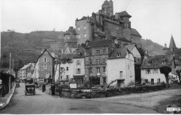 ESTAING (12) Carte Photo Rue Chateau Petite Animation - Other & Unclassified