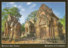 CAMBODGE. Monument Temple Banteay Srei, Citadelle Des Femmes, Carte Postale Neuve - Azië