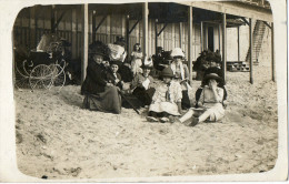 FOURAS (17) Carte Photo Groupe Sur La Plage Belle Animation - Fouras-les-Bains