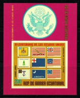 USA Bicentennial   Flags Of The Colonies Michel Block 167 MNH ** - Guinée Equatoriale