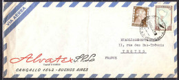 Lettre   De   BUENOS AIRES  Avec 2 Timbres  Aout 1964   Pour TROYES Aube  Par Avion - Covers & Documents