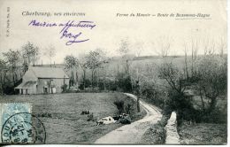 N°4684A -cpa Environs Cherbourg  -ferme Du Manoir-route Beaumont Hague - Beaumont