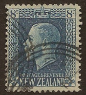 NZ 1915 8d Indigo-blue KGV SG 427a U ZP117 - Oblitérés