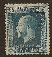 NZ 1915 2 1/2d Deep Blue KGV SG 419a U ZP112 - Oblitérés