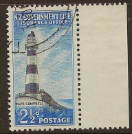 NZ 1947 2 1/2d Lighthouse SG L45 U ZO243 - Dienstzegels