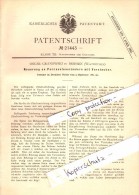 Original Patent - Oscar Granowski In Briesen / Wabrzezno , 1882 , Percussionszünder , Munition , Granate !!! - Westpreussen