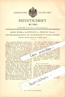 Original Patent - Adolf Böhm In Schönbach B. Herborn , Hessen , 1893 , Fleisch-Schneidemaschine , Fleischer , Metzger !! - Herborn